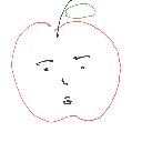 司祭 の絵: りんご