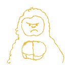 もち の絵: ごりら