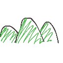 ゆきの の絵: やま