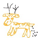お母さん の絵: しか