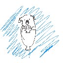ako の絵: らっこ