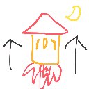 あすか の絵: ろけっと