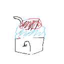 刺身 の絵: かきごおり