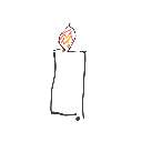 yuru の絵: ろうそく