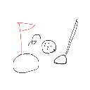まさきてぃ の絵: ごるふ