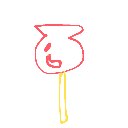 あひゃ の絵: りんごあめ