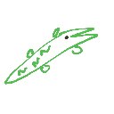 い の絵: わに