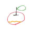 ももか の絵: りんご