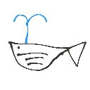 やごさく の絵: くじら