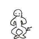 あさぎ の絵: ひざ
