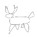 ももにー の絵: しか