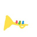 🍁⭕️KOTARO の絵: らっぱ
