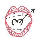 ガミの手下 の絵: のどちんこ