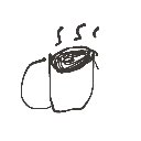 かつどん の絵: こーひー