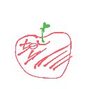 りょうま の絵: りんご