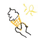 ふじさわさゆり の絵: そふとくりーむ