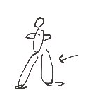 けん の絵: あし