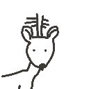 あんぬ の絵: しか