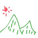 今日はピンクのTシャツ着 の絵: やま