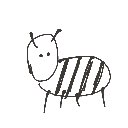 ひと の絵: しまうま