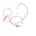 あいうおえ の絵: めす
