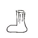 もかち の絵: くつした