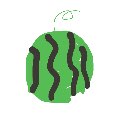 ゆきの の絵: すいか