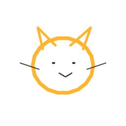 検証3: ねこから5ターン: ねこ → こま → まめ → めだか → かさ