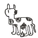オセロ神 の絵: うし