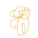 ちびさー の絵: さる