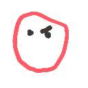 ぴゅにらに の絵: だるま
