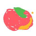 あうぇ の絵: りんご