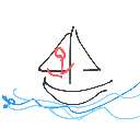 うらら の絵: よっと