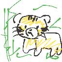 なつき の絵: とら