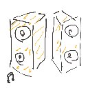 ちあぽんたん の絵: すぴーかー