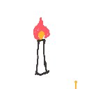 あきゃ の絵: ろうそく