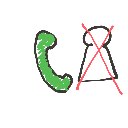 めんだこ の絵: るすばんでんわ