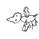 てん の絵: とり